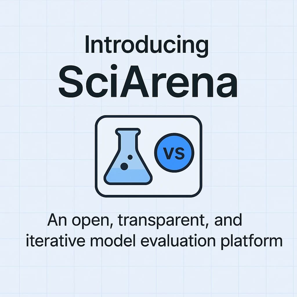 Ai2发布全新评测基准SciArena：为科学文献任务而生的大模型评测新基准，o3大幅领先所有大模型