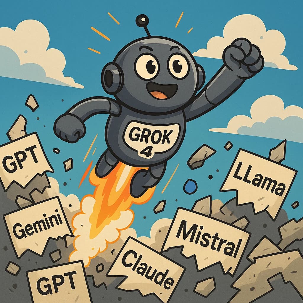 Grok-4未发布评测结果已泄露：2个版本，支持长推理输出，但是最高上下文仅132K，泄露的评测数据显示Grok4是迄今为止得分最高的大模型，甚至大幅超越Gemini 2.5 Pro！