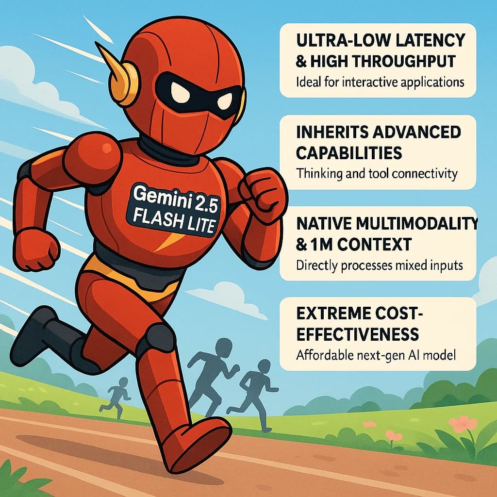 Google发布全新Gemini 2.5 Flash Lite：极致速度与性价比的轻量级新选择，实测生成速度最高可超过400 tokens/每秒，能力喜人！堪称甜品级大模型！