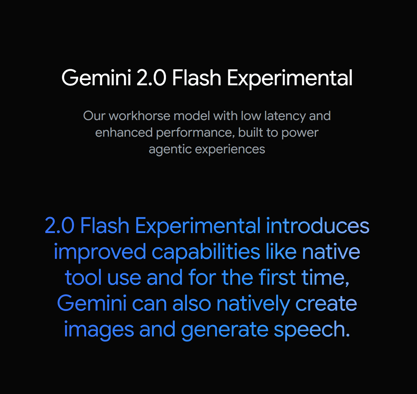 Google发布第二代Gemini大语言模型，首个登场的Gemini 2 Flash Experimental，评测结果显示其能力已经超越上一代的Gemini 1.5 Pro！