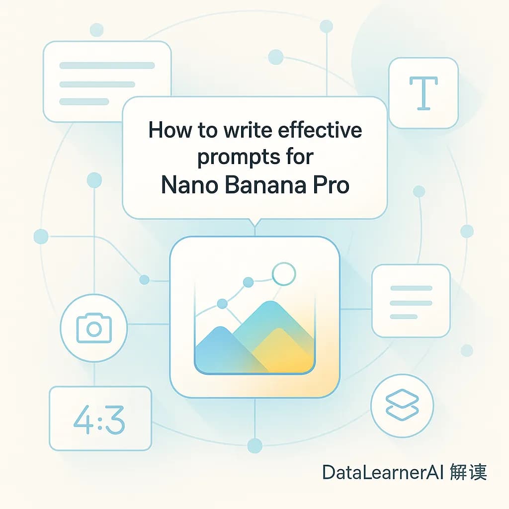 如何让Nano Banana Pro生成更好的图片？Nano Banana Pro 提示词写作官方教程