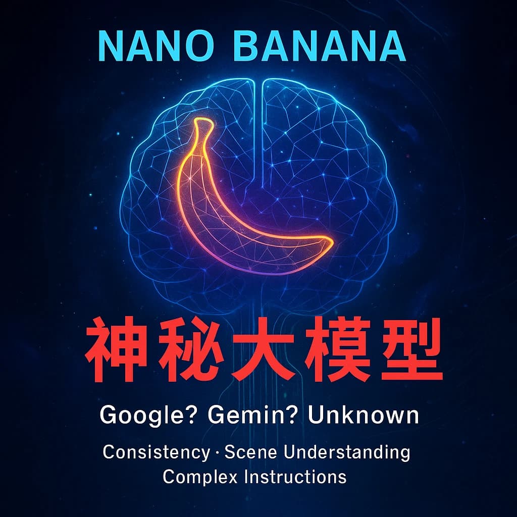 神秘的图片生成和编辑大模型Nano Banana是什么？背后是Google吗？什么时候发布？能否颠覆Adobe