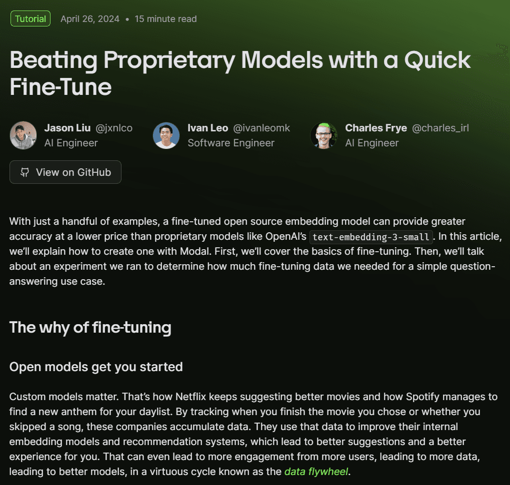 如何对向量大模型（embedding models）进行微调？几行代码实现相关原理