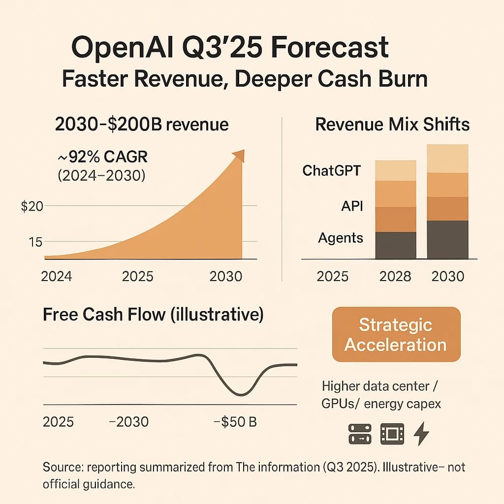 OpenAI收入大揭秘：2024年收入40亿美金，2030年预计达到2000亿，年均复合增长超90%！ChatGPT占比将逐年下降！
