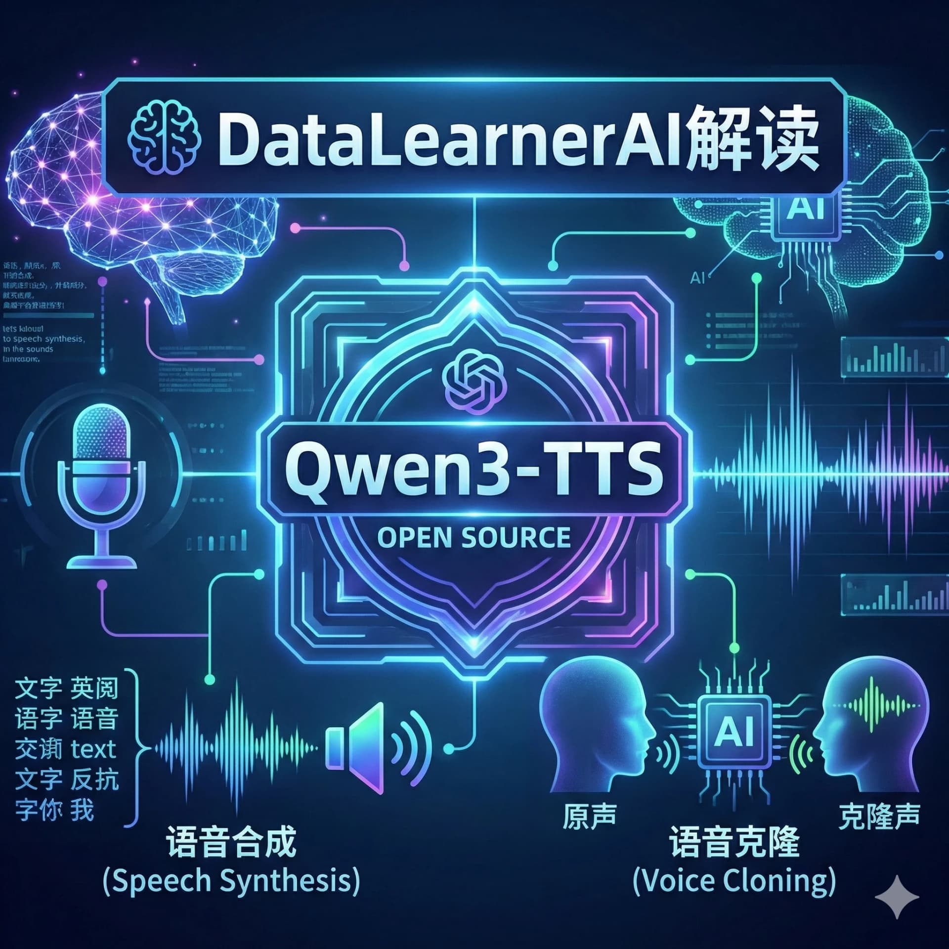 阿里通义千问团队首次开源语音合成大模型:Qwen3-TTS:总共5个模型,最小的仅0.6B参数规模,最大1.8B参数