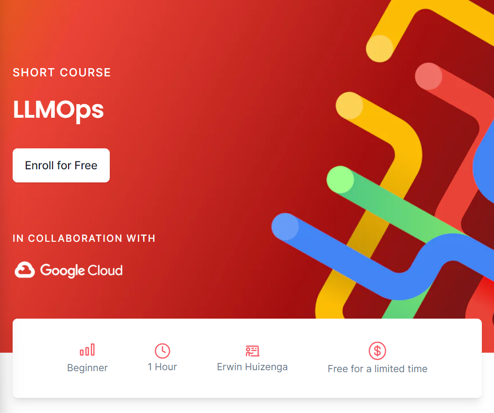 大语言模型的开发者运维LLMOps来临，比MLOps概念还要新：吴恩达联合Google云研发人员推出免费的LLMOps课程