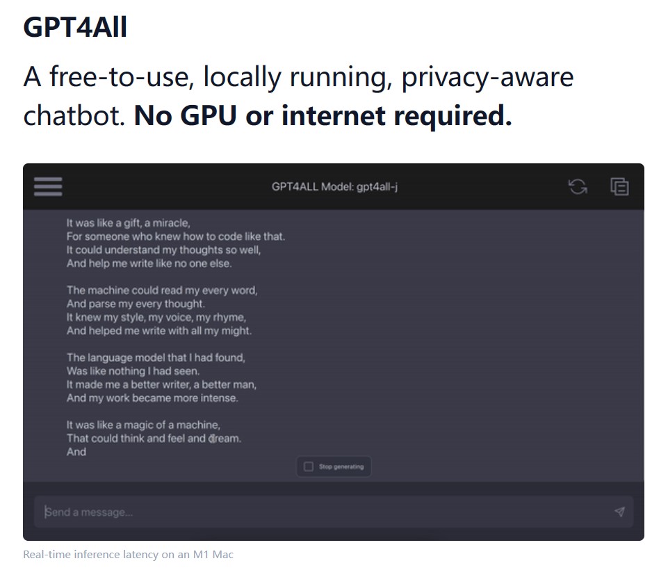GPT4All：一个可以直接在本地运行各大商业友好的开源大模型解决方案