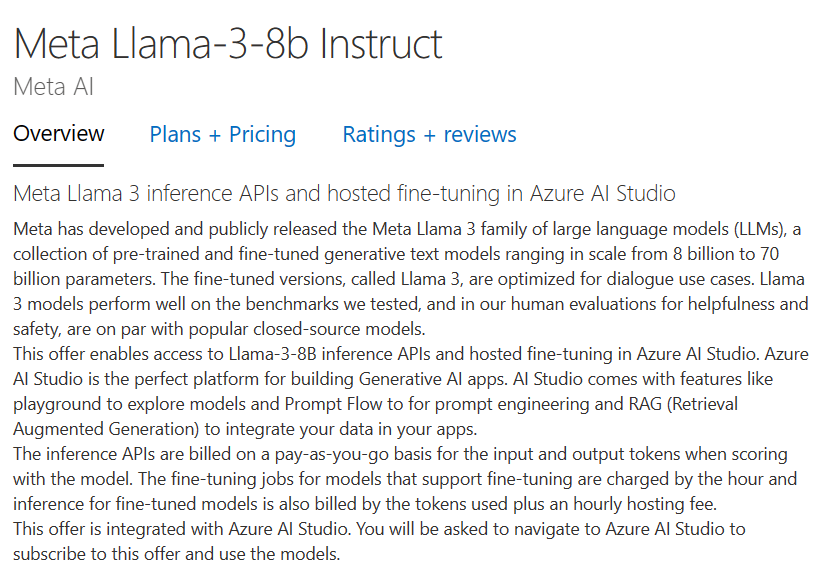 重磅Llama3即将发布！目前已知有80亿和700亿参数两个版本，其中Llama3-8B-Instruct已经上架微软云服务市场！